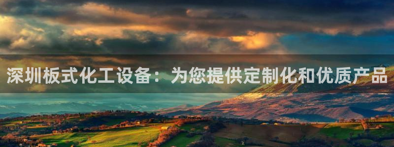 新城平台线路登录：深圳板式化工设备：为您提供定制化