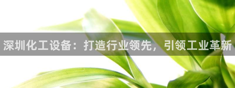 新城平台负责人是谁：深圳化工设备：打造行业领先，引